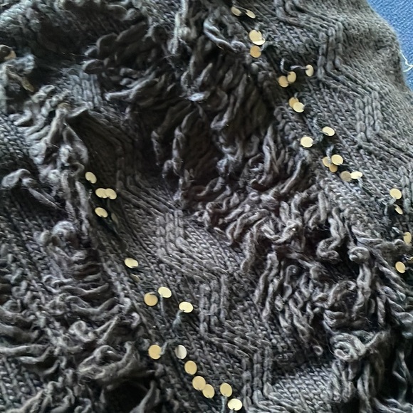 Jens pirate bootie fringe coat/cardigan in black - Picture 9 of 15